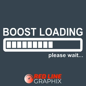 Boost Loading Funny Car Vinyl Decal Sticker - White 152.4mm - Picture 1 of 1