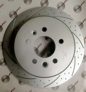 ROTORES DE FRENO DE DISCO RANURADOS para adaptarse a MITSUBISHI PAJERO CASI NUEVO NP PAR DELANTERO RANURADO - Imagen 1 de 3