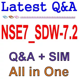 NSE7_SDW-7.2 Fortinet NSE 7 - SD-WAN 7.2 97 Q&A dump 1 an mise à jour gratuite - Photo 1/1