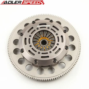 Sprung Clutch Twin Disc + Flywheel For NISSAN 350Z 370Z INFINITI G35 G37 2007-20 - Picture 1 of 4