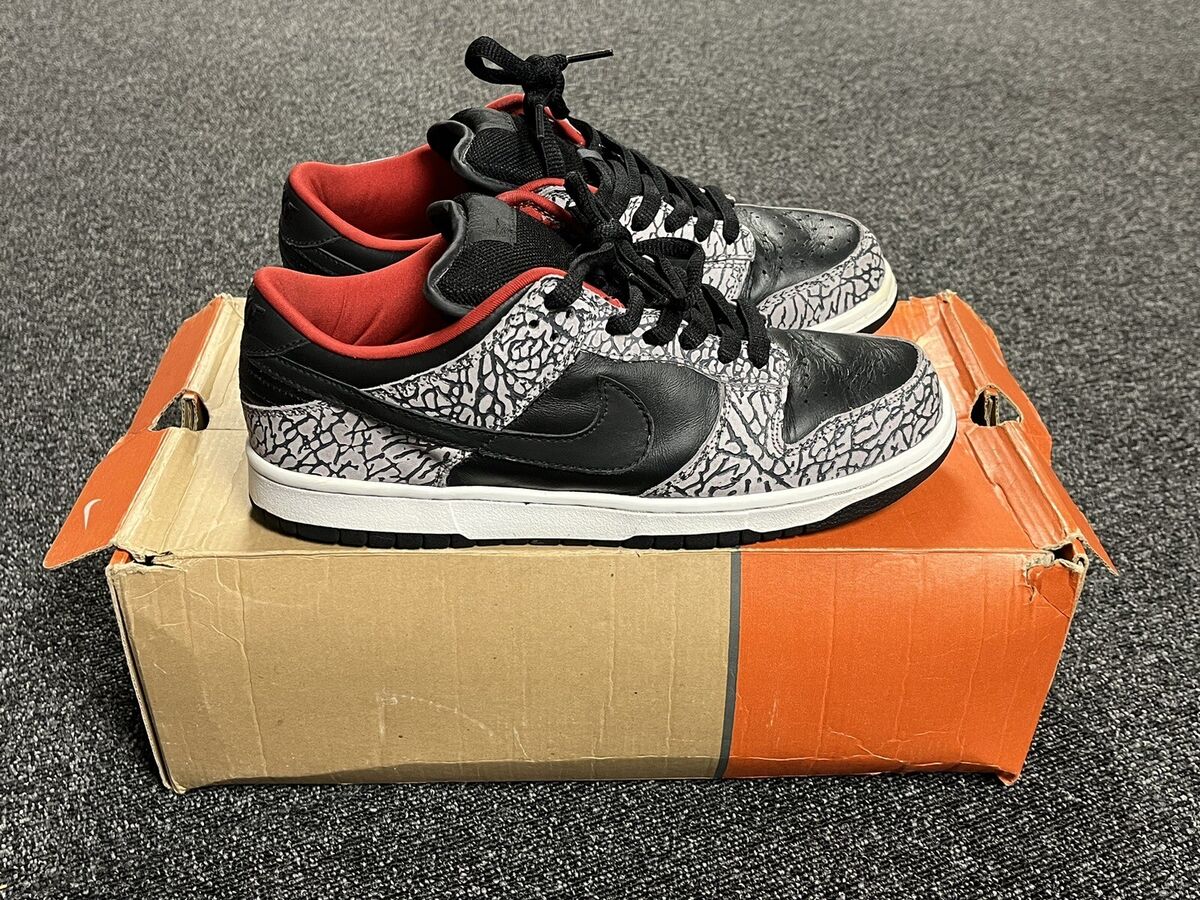 Nike Supreme x Dunk Pro SB Low Black Cement for Sale Nike Supreme x Dunk Pro SB Low Black Cement for Sale