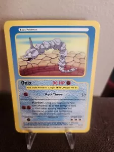 Onix FUNSKOOL CARTA POKEMON 2004 INDIA US venditore buco nero - Foto 1 di 2