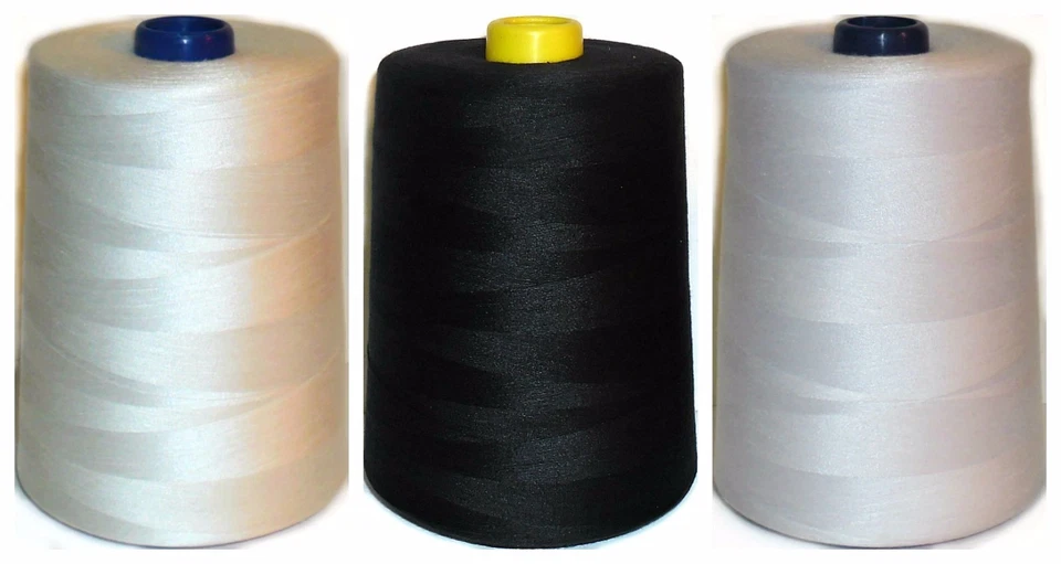 SEWING THREAD 120s SPUN POLYESTER, JUMBO CONE 20,000 YARDS, CHOOSE COL, FREE P&P - Image 1 of 1