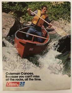1970's Coleman Canoes Sales Brochure Pamphlet - Picture 1 of 4