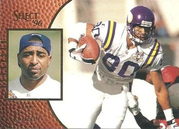 #103 Cris Carter - Minnesota Vikings - 1996 Select Football - Image 1 of 1
