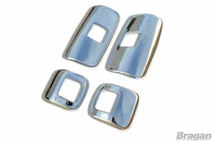 Side Mirror Covers For Mercedes Atego 11+ Truck Stainless Steel 4pcs Chrome Set - Picture 1 of 2