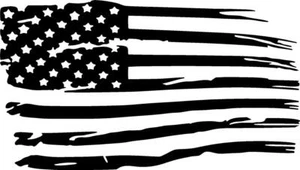 Flag distressed decal large Vinyl military hood graphic body American Flag - Bild 1 von 4