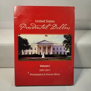 Edelmann Cartella Monete Dollaro Presidenziale 2007-2011 P&D $1 Moneta VOLUME 1 #1rip - Foto 1 di 14