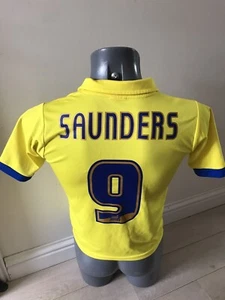Authentic Colchester United 2010 Boys UK 30/32 Saunders 9 Away Football Shirt - Picture 1 of 11