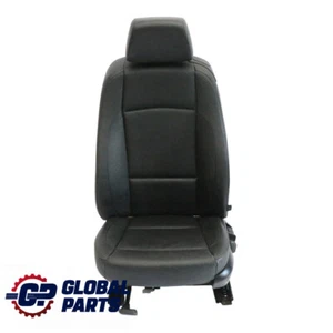 BMW E88 Cabrio Vorne Links Sitz Beheizt Boston Schwarz Leder - Bild 1 von 14