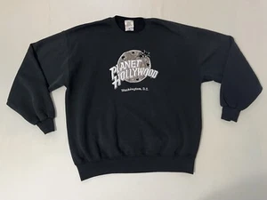 Vintage 1991 Crew Neck Sweatshirt XL PLANET HOLLYWOOD Washington DC Made In USA - Bild 1 von 7
