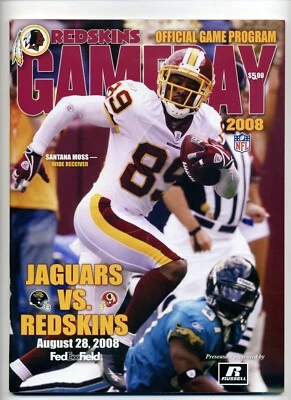 August 28, 2008 GameDay Program Redskins vs. Jacksonville Jaguars  M578 - Image 1 of 2