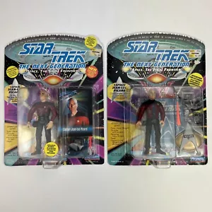 2-Playmates Star Trek Action Figure Captain Jean-Luc Picard Next Generation 1993 - Picture 1 of 17