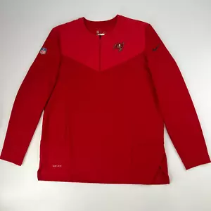 Tampa Bay Buccaneers Sweater Men Large Quarter Zip On Field Staff Issue Nike Ex - Picture 1 of 12
