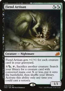MTG Magic the Gathering Fiend Artisan (220/427) Ikoria Lair of Behemoths LP - Picture 1 of 1