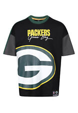 Recovered NFL Green Bay Packers Cut & Sew T-Shirt Black