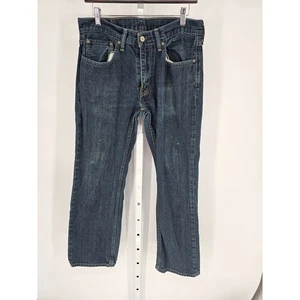 Levis Mens Sz 32x32 559 Fit Straight Leg Dark Wash Blue Jeans - Picture 1 of 4