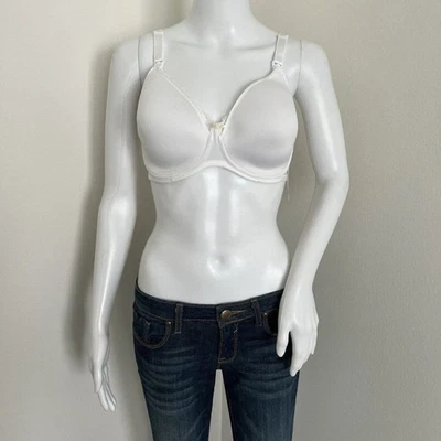 Sujetador Chantelle Flexi Wire Talla 34 DD Blanco Enfermería Maternidad Lactancia Foto 1 de 4