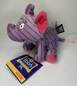 Vintage Winnie Puuh selten Gund Heffalump Plüsch Elefant gestreift Disney 2000 - Bild 1 von 9