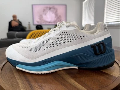 Wilson Rush Pro 4.0 Paris Hope 运动鞋女式 10 男式 8 网球泡克球 — 第 1/4 张图片