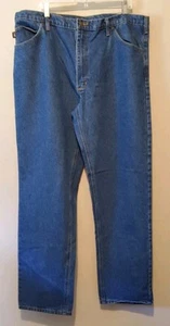 Jeans uomo Union Line gamba dritta made in USA 100% cotone denim blu 40x34 nuovo con etichette - Foto 1 di 6