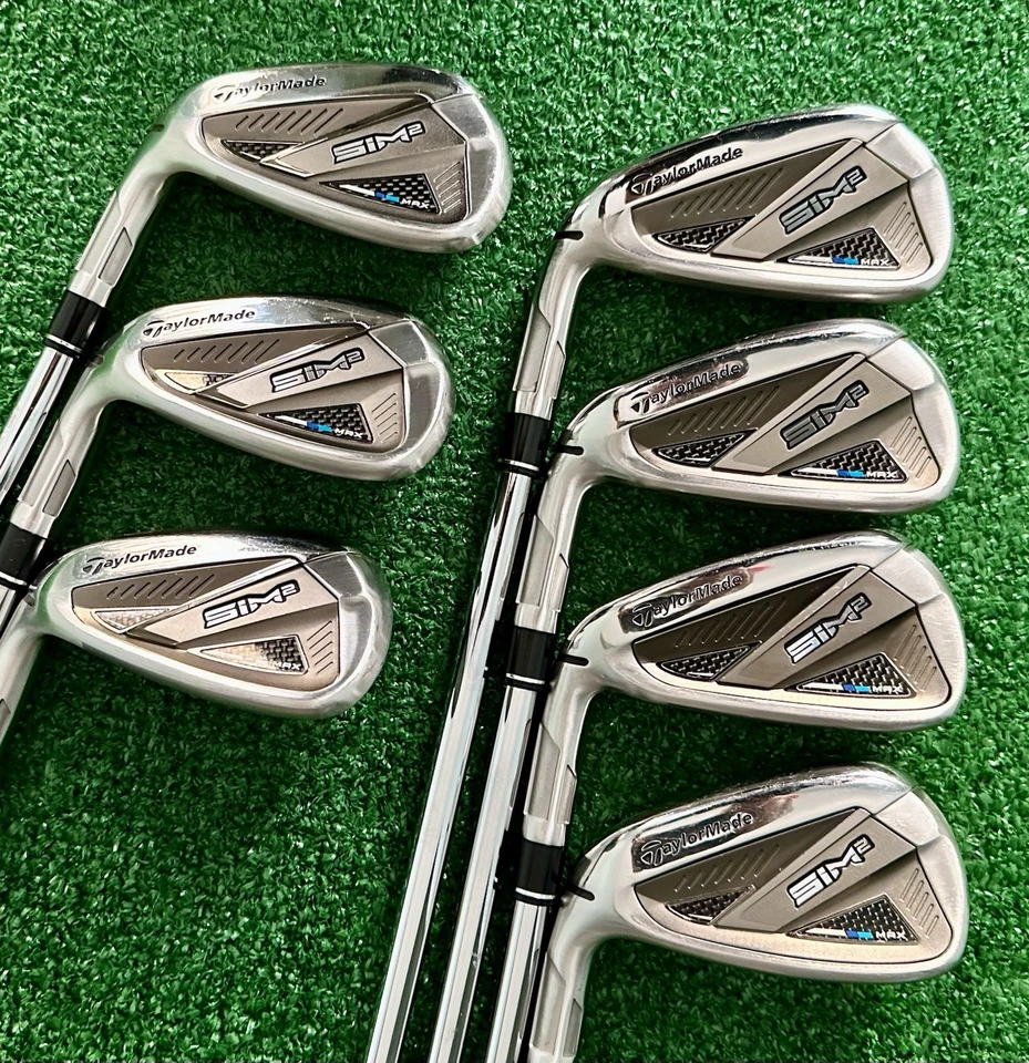 TaylorMade SiM2 MAX Iron 5,6,7,8,9,P,A  *YOU CHOOSE*  Regular Steel, Men's LEFTY - Image 1 of 4