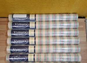 Papel Pintado Vinilo Vintage Vymura Rayas Listo Pegado 'Rialto' Sellado X6 - Imagen 1 de 16
