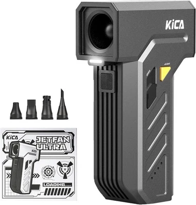 KICA JetFan Ultra Elektrischer Air Duster 130000 U/min, LED-Licht, Turbo für PC - Bild 1 von 4