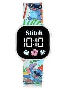 Reloj LED para niños StitchUnisex con estuche cuadrado y correa de silicona estampada - Imagen 1 de 5