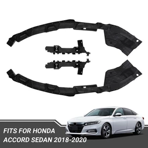 For 2018-2020 Honda Accord Sedan Set of 4 Headlight Bracket Mount Retainer Black - Picture 1 of 2