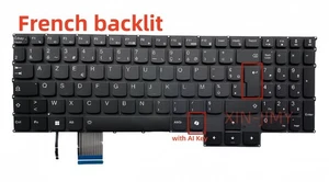 Teclado retroiluminado negro para Lenovo Legion Slim 5-16IRH8 5-16APH8 LOQ 15ARP9 - Imagen 1 de 5