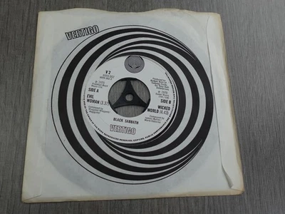 Black Sabbath EVIL WOMAN 1970 UK 7" VERTIGO SWIRL PLAYS NEAR MINT HEAR - Image 1 of 4