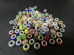 100 Perlen zur Schmuckherstellung funkelnde Größe laut Bilder (R0055) - Bild 1 von 5