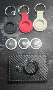 3 used Apple Airtags w/accessories - Photo 1 sur 5