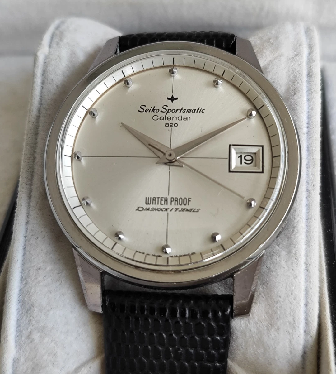 Seiko sportsmatic calendar 820 vintage watch for men automatic