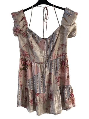 Mini Vestido Kimchi Azul Fuera del Hombro Talla XL  Foto 1 de 4