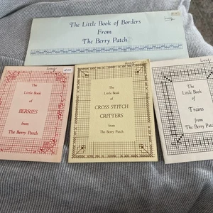 The Little Book Of Borders The Berry Patch Trains Critters Cross Stitch Patterns - Picture 1 of 6