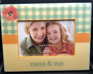 “Nana & Me” Sonoma 4”x6” Photo Picture Frame Grandma Easel - NEW NIB - Picture 1 of 3
