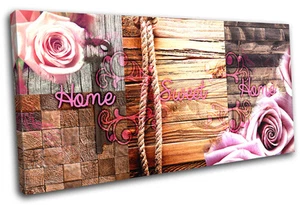 Hogar Madera Collage Natural Abstracto LONA ARTE DE PARED Impresión de Imagen VA - Imagen 1 de 1