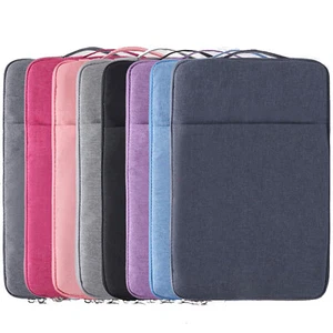 Laptop Tablet Sleeve Case Pouch Bag Solid Color For 10/11/12/13/14/15/15.6 Inch - Picture 1 of 18