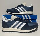 Adidas TRX Vintage Mens Size 9.5 Navy Blue White Running Sneakers Retro Athletic