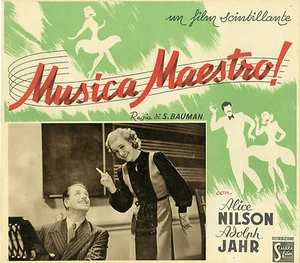 "SWING IT, MAGISTERN" Affiche originale italienne 1940 (Alice BABS, Adolph JAHR) - Picture 1 of 1