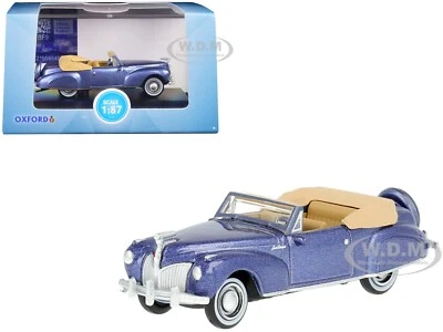 1941 LINCOLN CONTINENTAL CONVERTIBLE DARIAN BLUE 1/87 (HO) BY OXFORD 87LC41007 - Image 1 of 4