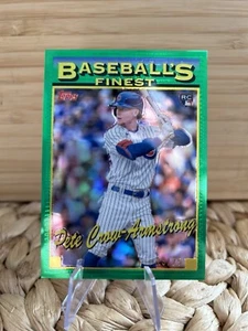 2024 Topps Finest - Green Refractor Pete Crow-Armstrong /75 (RC) Chicago Cubs - Picture 1 of 2