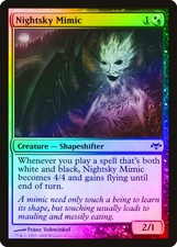 Nightsky Mimic FOIL Eventide HEAVILY PLD White Black Common MAGIC CARD ABUGames