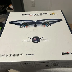 Discovery HD+ Upgrade U818A Camera Drone USA Toyz Udi R/C Black - Picture 1 of 3