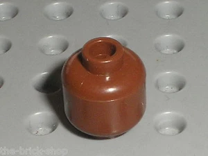 Tete LEGO STAR WARS RedBrown minifig head 3626b / Set 10131 10186 7263 ... - Picture 1 of 1