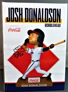 Josh Donaldson, Atlanta Braves SGA Coca-Cola Bobblehead Figurine White Blue  NOB - Picture 1 of 12
