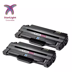 2 x Black Toner MLTD1052L Compatible With Samsung ML1910 1915 2525 2525W 2540 - Picture 1 of 8