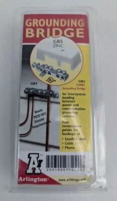 Arlington GB5 Zinc - Intersystem Grounding Bridge - Four Termination Points - Image 1 of 2